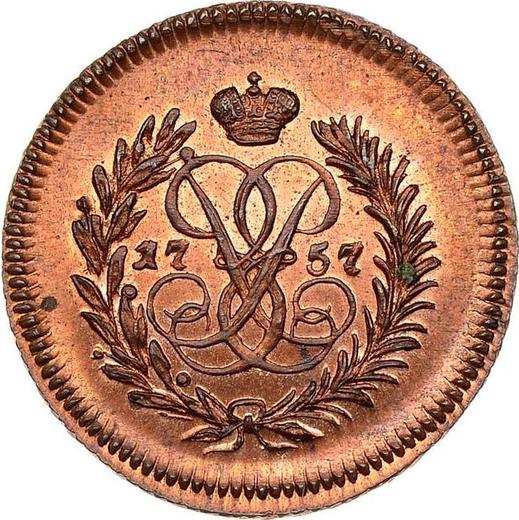 Revers Polushka (1/4 Kopeke) 1757 Neuprägung - Münze Wert - Rußland, Elisabeth