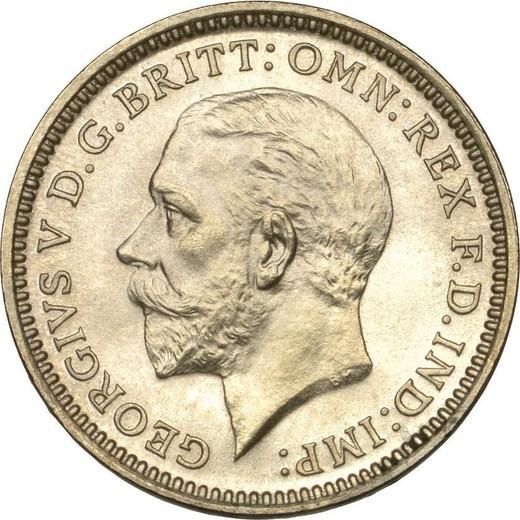 Obverse Threepence 1927 "Type 1927-1936" - Silver Coin Value - United Kingdom, George V