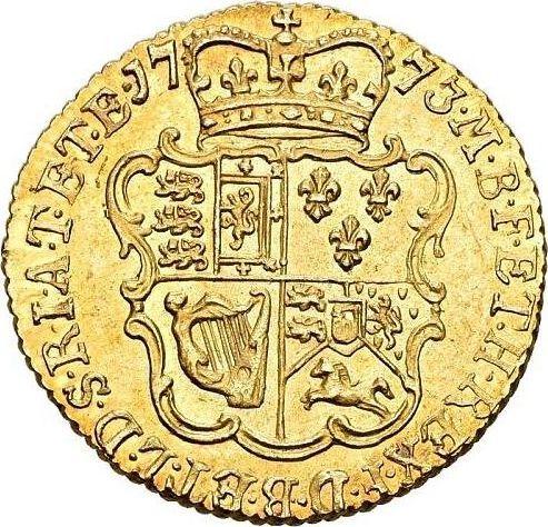 Reverse Half Guinea 1773 "Second laureate bust" - Gold Coin Value - United Kingdom, George III