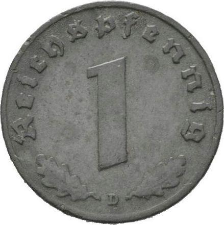 Obverse 1 Reichspfennig 1941 D "Type 1940-1945" -  Coin Value - Germany, Third Reich