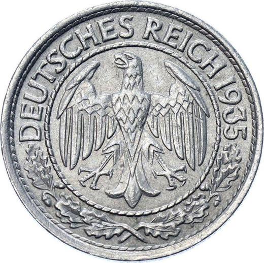 Obverse 50 Reichspfennig 1935 A -  Coin Value - Germany, Weimar Republic