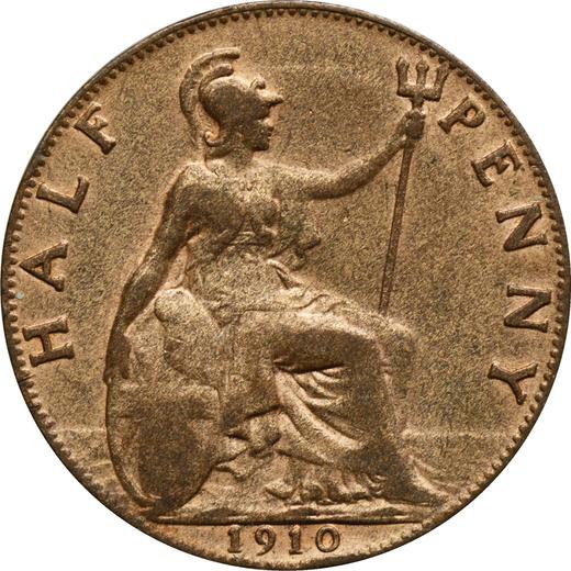 Reverse Halfpenny 1910 -  Coin Value - United Kingdom, Edward VII