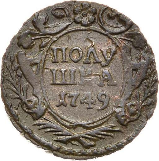 Revers Polushka (1/4 Kopeke) 1749 - Münze Wert - Rußland, Elisabeth