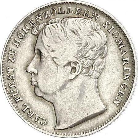 Obverse 1/2 Gulden 1846 D - Silver Coin Value - Hohenzollern-Sigmaringen, Karl