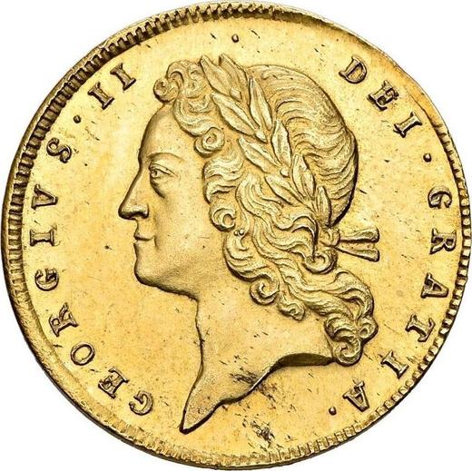 Obverse Guinea 1727 "Young Head" Small lettering - Gold Coin Value - United Kingdom, George II