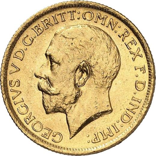 Obverse Sovereign 1911 S - Gold Coin Value - Australia, George V