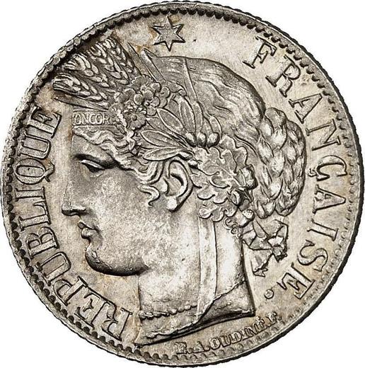 Awers monety - 1 frank 1871 K "Typ 1871-1895" - cena srebrnej monety - Francja, III Republika