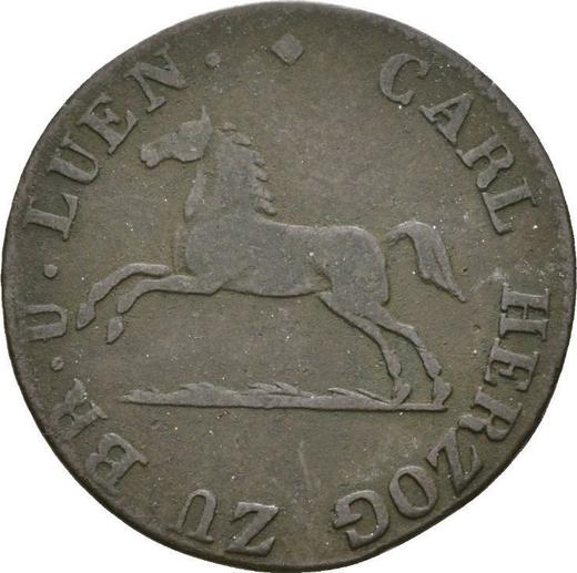 Obverse 1 Pfennig 1829 CvC -  Coin Value - Brunswick-Wolfenbüttel, Charles II