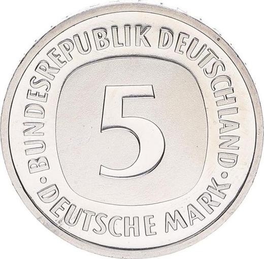 Avers 5 Mark 1982 F - Münze Wert - Deutschland, BRD
