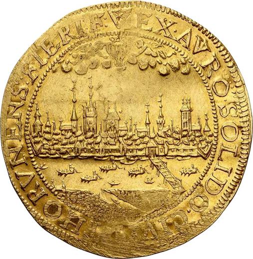 Reverse Donative 3 Ducat 1655 HL "Torun" - Gold Coin Value - Poland, John II Casimir