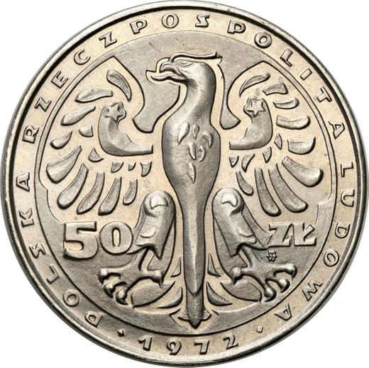 Avers Probe 50 Zlotych 1972 MW "Frédéric Chopin" Nickel - Münze Wert - Polen, Volksrepublik Polen