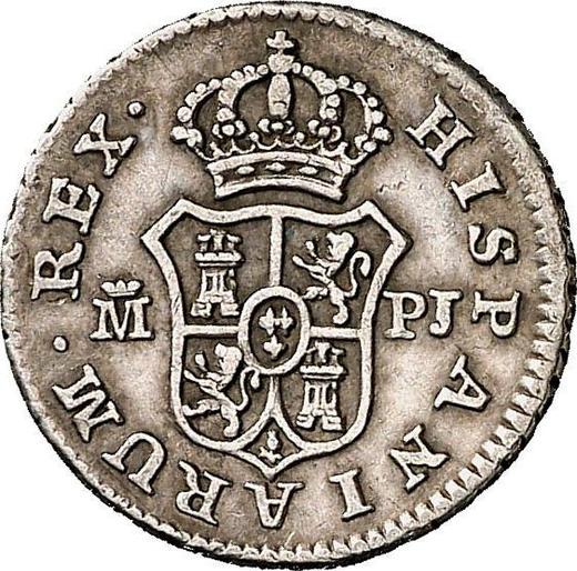 Revers 1/2 Real (Medio Real) 1777 M PJ - Silbermünze Wert - Spanien, Karl III