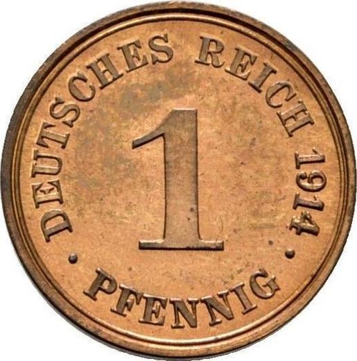 Obverse 1 Pfennig 1914 G "Type 1890-1916" -  Coin Value - Germany, German Empire