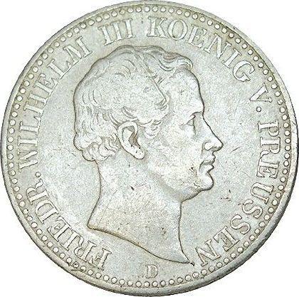 Obverse Thaler 1839 D - Silver Coin Value - Prussia, Frederick William III