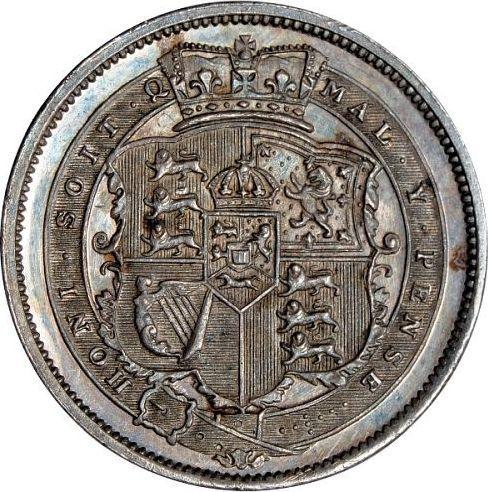 Reverso 1 chelín 1817 Canto liso - valor de la moneda de plata - Gran Bretaña, Jorge III