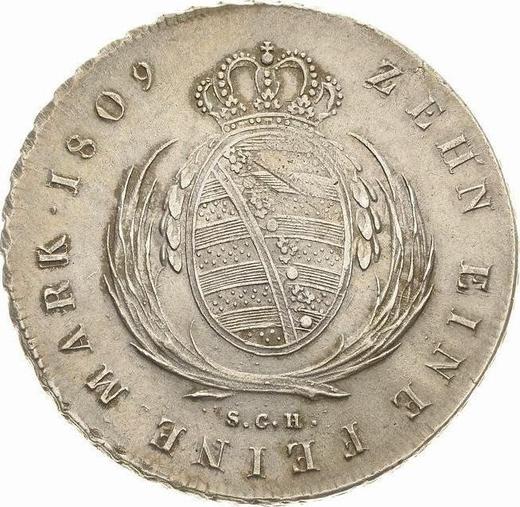 Reverse Thaler 1809 S.G.H. - Silver Coin Value - Saxony-Albertine, Frederick Augustus I