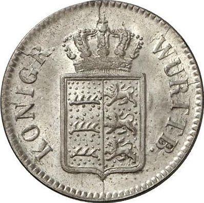 Obverse 3 Kreuzer 1850 - Silver Coin Value - Württemberg, William I