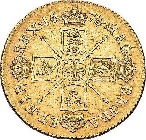 Reverse Two guinea 1678 "Second laureate bust" Elephant and castle - Gold Coin Value - United Kingdom, Charles II