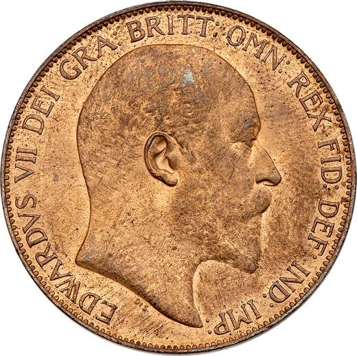 Obverse Penny 1908 "Type 1902-1910" -  Coin Value - United Kingdom, Edward VII