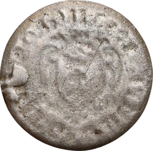 Reverse 2 Grosz (Dwugrosz) 1653 GR "Danzig" One-sided strike of reverse - Silver Coin Value - Poland, John II Casimir