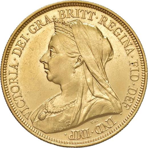 Obverse Five Pounds 1893 TB - Gold Coin Value - United Kingdom, Victoria