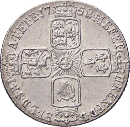 Reverse Sixpence 1758 "Old Head" - Silver Coin Value - United Kingdom, George II
