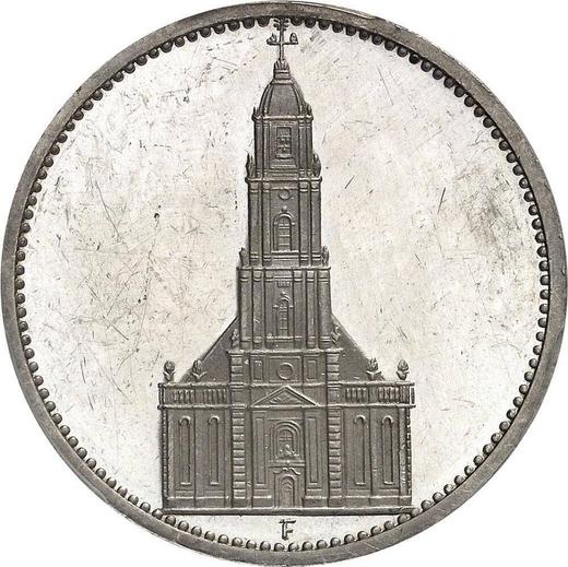 Obverse 5 Reichsmark 1934 F "Garrison Church (undated)" - Silver Coin Value - Germany, Third Reich