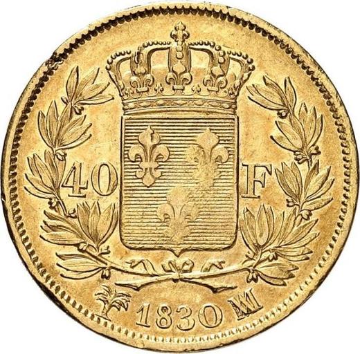 Revers 40 Francs 1830 MA "Typ 1824-1830" - Goldmünze Wert - Frankreich, Karl X