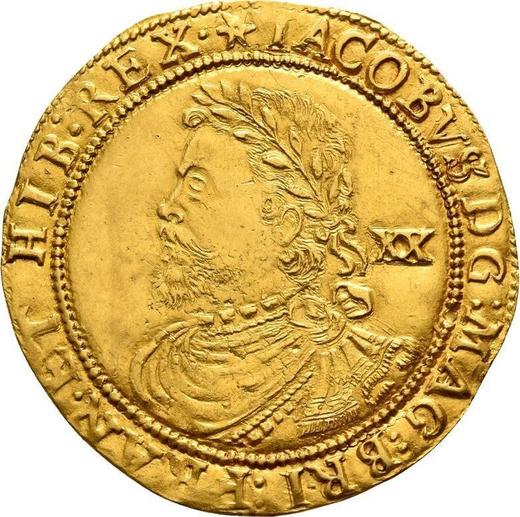 Obverse Laurel no date (1619-1625) "Second bust" - Gold Coin Value - United Kingdom, James I