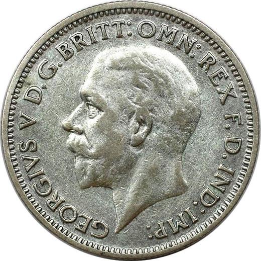 Avers 6 Pence 1933 - Silbermünze Wert - Großbritannien, Georg V