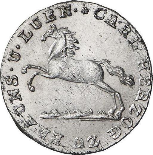 Obverse 1/12 Thaler 1823 CvC - Silver Coin Value - Brunswick-Wolfenbüttel, Charles II