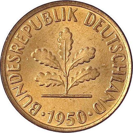 Reverse 2 Pfennig 1950 G -  Coin Value - Germany, FRG