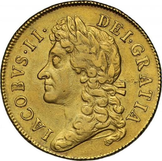 Obverse Two guinea 1688 - Gold Coin Value - United Kingdom, James II