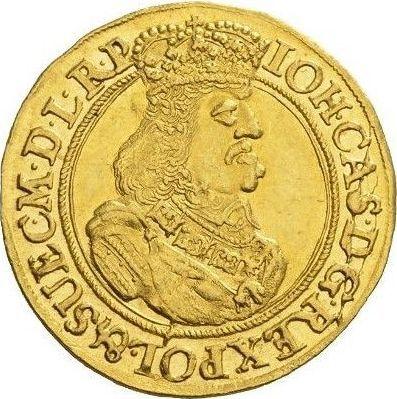 Obverse Ducat 1662 DL "Danzig" - Gold Coin Value - Poland, John II Casimir