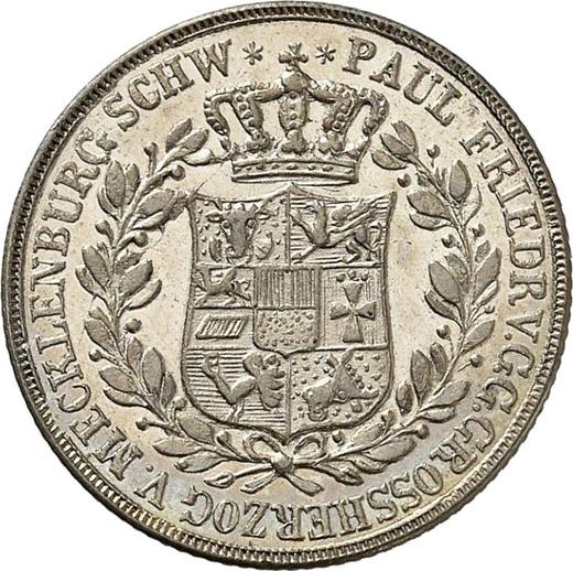 Awers monety - 4 szylingi 1839 - cena srebrnej monety - Meklemburgia-Schwerin, Paweł Fryderyk