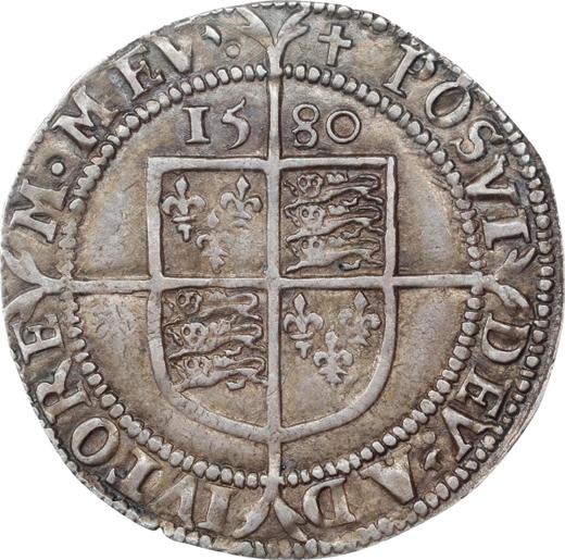 Reverse Sixpence 1580 "Fifth issue" - Silver Coin Value - United Kingdom, Elizabeth I