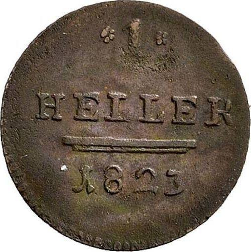Revers Heller 1823 - Münze Wert - Sachsen-Hildburghausen, Friedrich