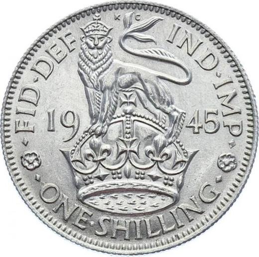 Reverse Shilling 1945 HP "Type 1937-1946" - Silver Coin Value - United Kingdom, George VI