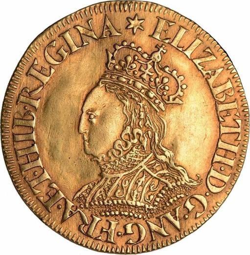 Аверс монеты - 1 крона без года (1561-1570) - цена золотой монеты - Великобритания, Елизавета I