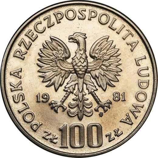 Avers Probe 100 Zlotych 1981 MW "Władysław Sikorski" Nickel - Münze Wert - Polen, Volksrepublik Polen