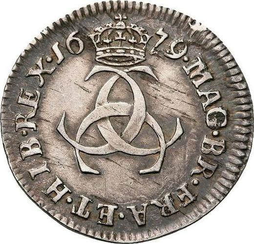 Reverso 3 peniques 1679 - valor de la moneda de plata - Gran Bretaña, Carlos II