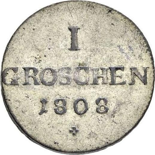 Reverse Groschen 1808 - Silver Coin Value - Schwarzburg-Rudolstadt, Friedrich Günther