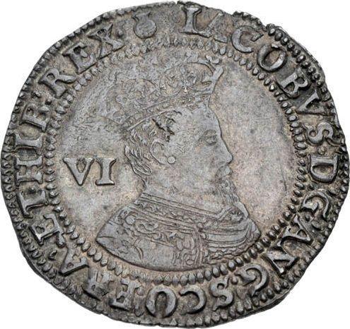 Obverse Sixpence 1603 "Second bust" - Silver Coin Value - United Kingdom, James I