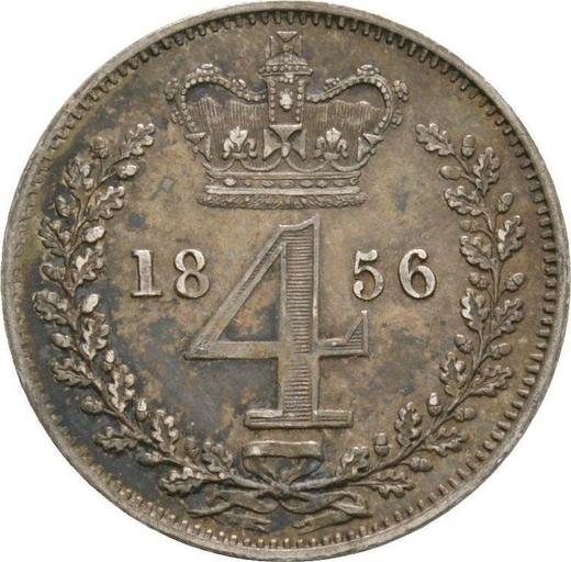 Reverse Fourpence (Groat) 1856 - Silver Coin Value - United Kingdom, Victoria