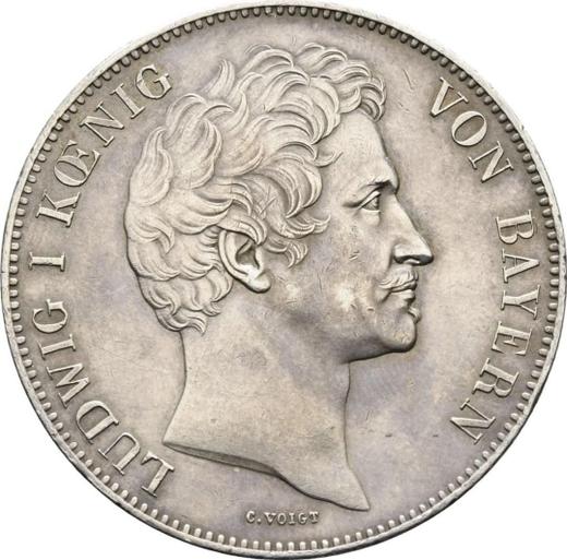 Obverse 2 Thaler 1841 - Silver Coin Value - Bavaria, Ludwig I
