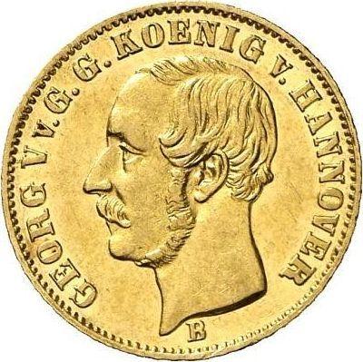 Obverse 2 1/2 Thaler 1853 B - Gold Coin Value - Hanover, George V