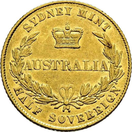 Reverse Half Sovereign 1861 - Gold Coin Value - Australia, Victoria