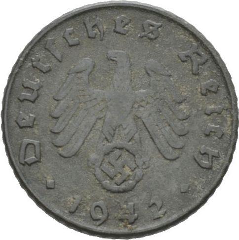 Reverse 5 Reichspfennig 1942 D "Type 1940-1944" -  Coin Value - Germany, Third Reich