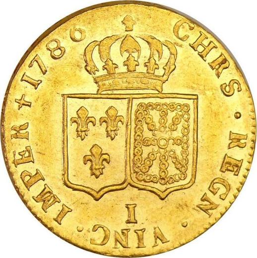 Reverse Double Louis d'Or 1786 I - Gold Coin Value - France, Louis XVI