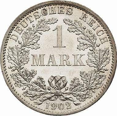 Avers 1 Mark 1902 A "Typ 1891-1916" - Silbermünze Wert - Deutschland, Deutsches Kaiserreich